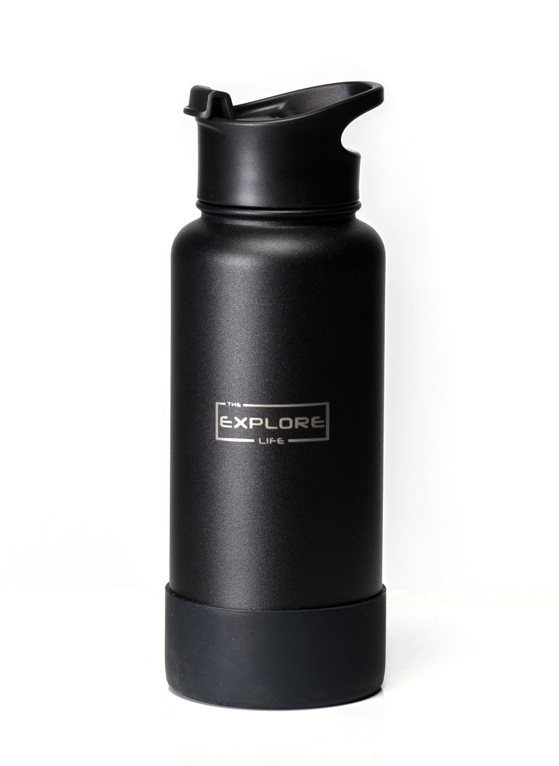 EXPLORE LIFE DRINK BOTTLE - BLACK