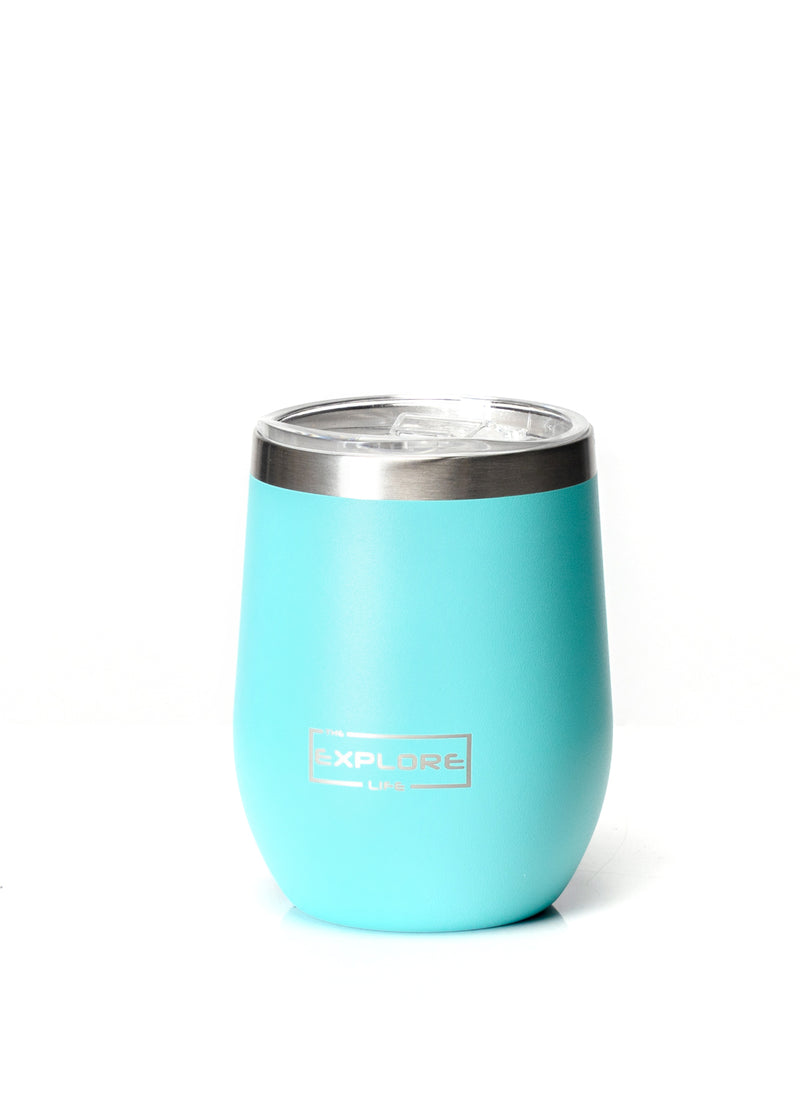 EXPLORE LIFE WINE TUMBLER - TEAL