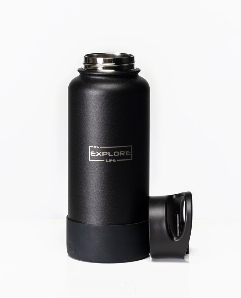 EXPLORE LIFE DRINK BOTTLE - BLACK