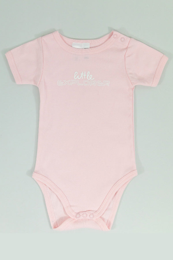 Little Explorer Onesie - PALE PINK