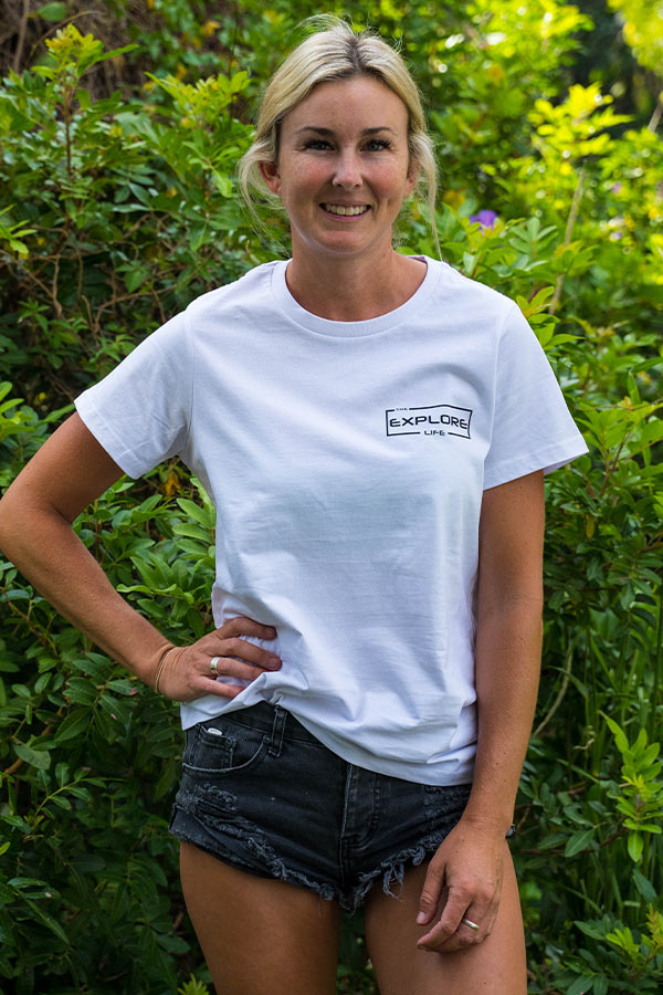 Explore Life - Womens Lifestyle Tee - White