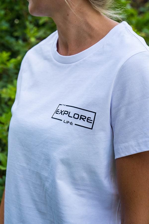 Explore Life - Womens Lifestyle Tee - White