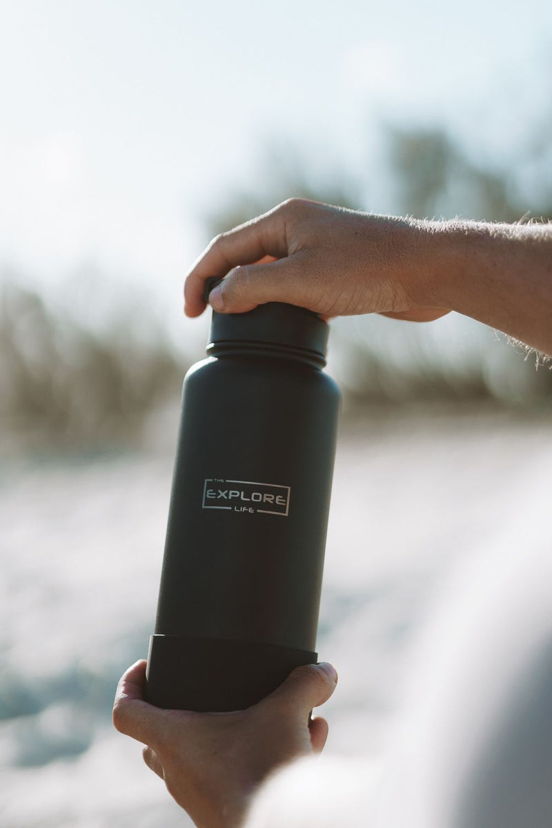 EXPLORE LIFE DRINK BOTTLE - BLACK