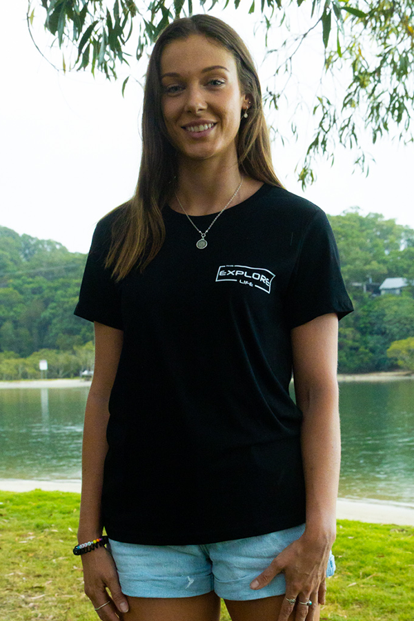 Women's Explore Life Signature Tee - Black