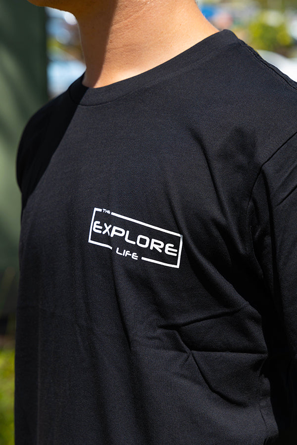 Explore Life Signature Tee Mens - Black