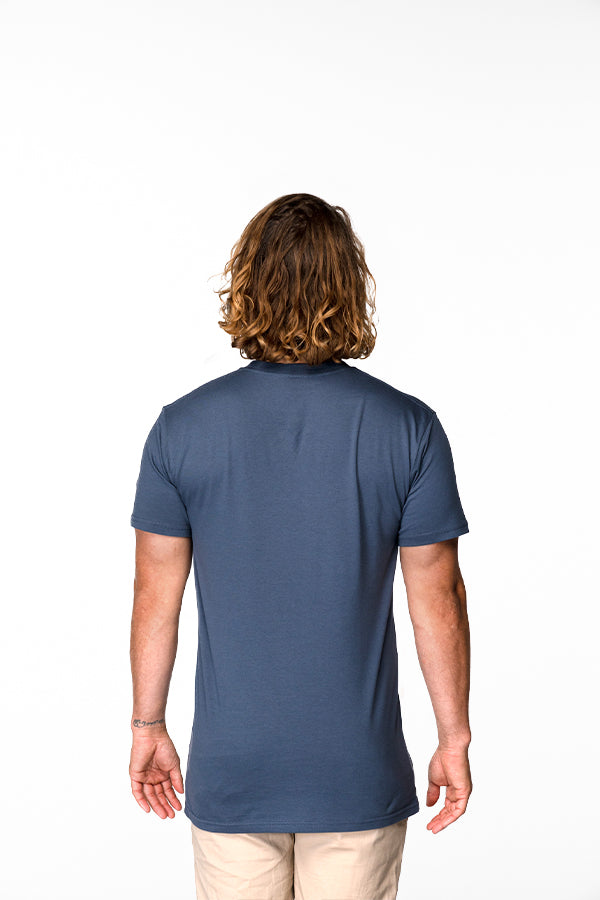 Mens Explore Life - Lifestyle Tee - Petrol Blue