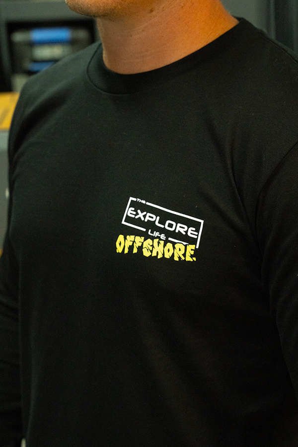 Explore Life Can Catch Long Sleeve Tee - Black