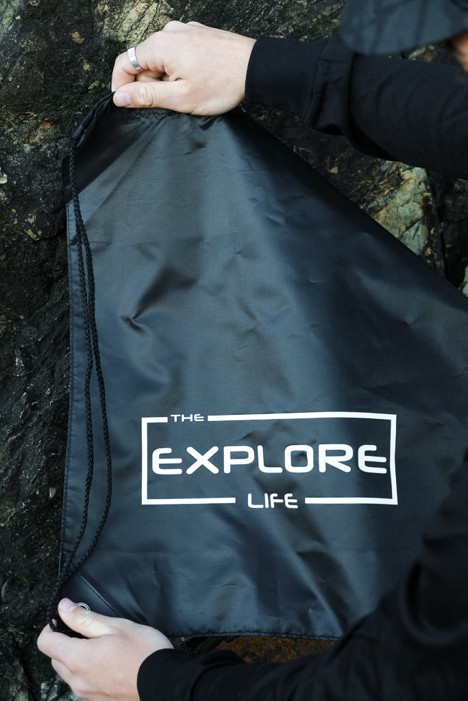 Explore Life Drawstring Backpack