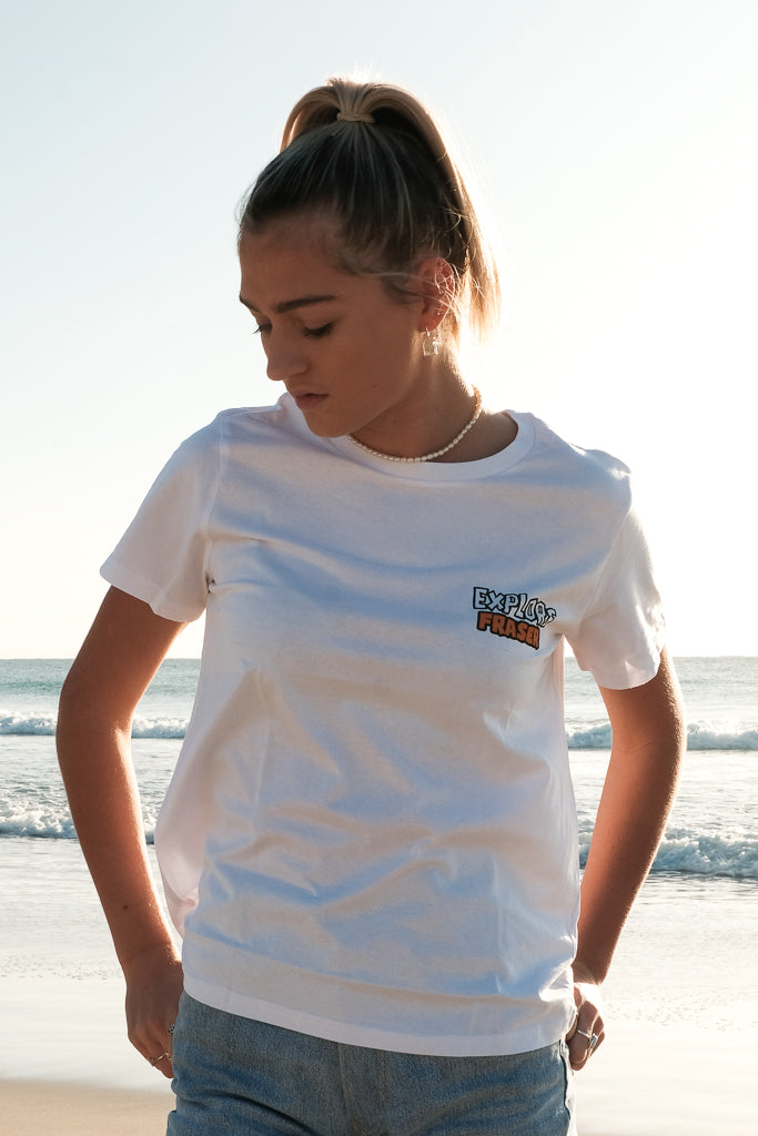 Womens Explore Destinations: Fraser Island - Tee - White