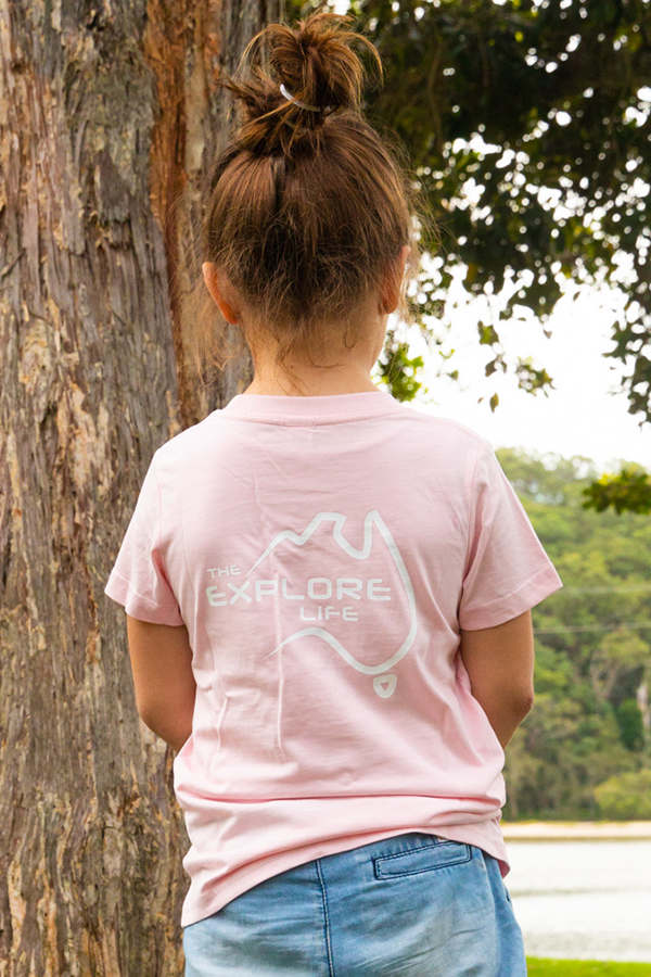 Kids/ Youth Explore Life Tee - Pink