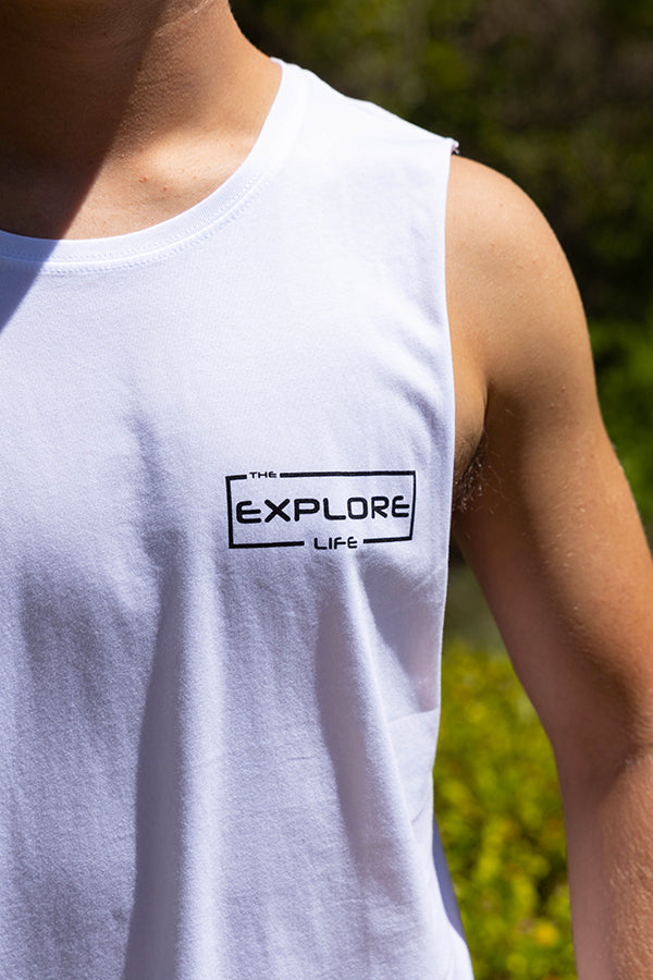 Explore Life Signature Tank- White