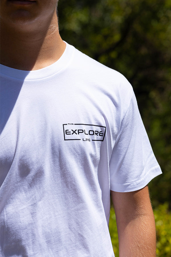 Mens Explore Signature Tee - White