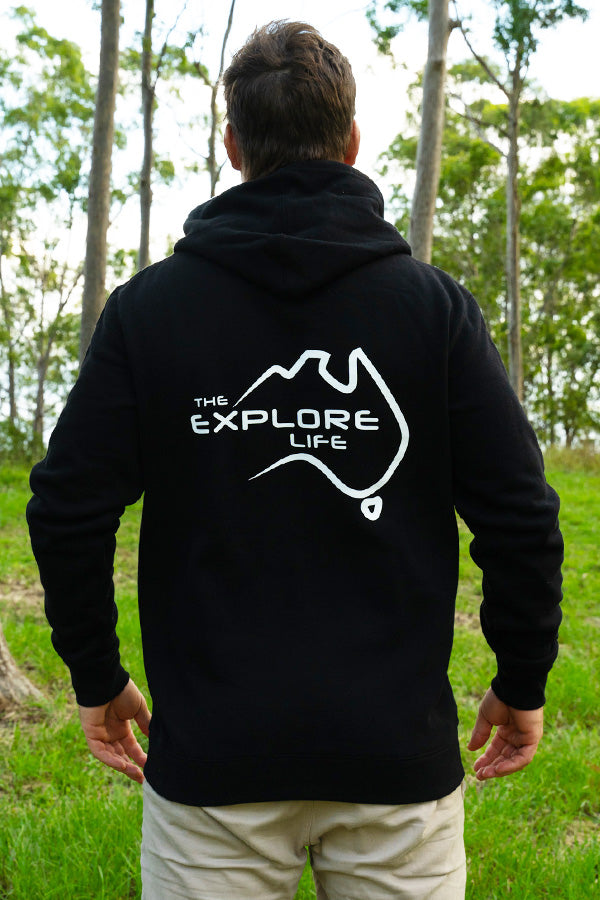 Explore Life Signature Hoodie - Black