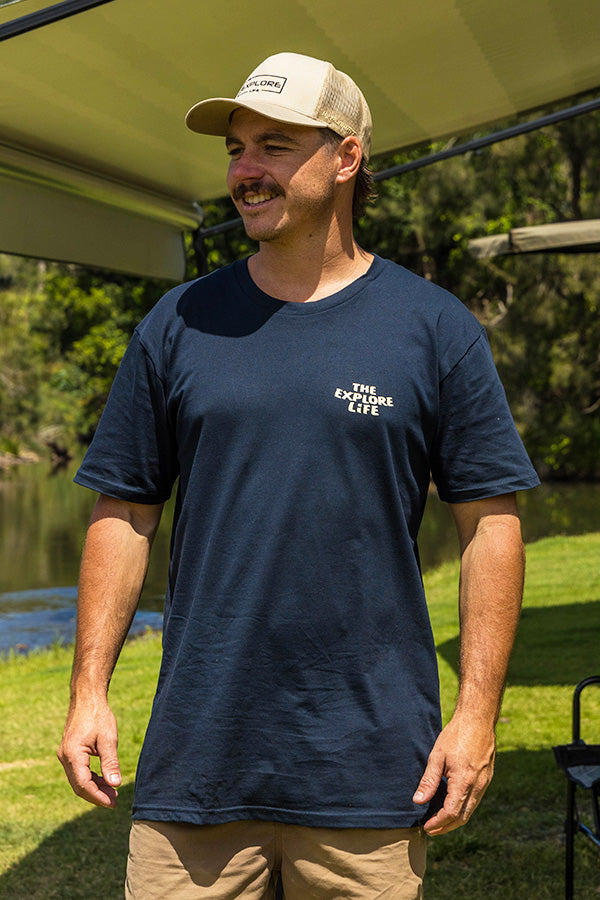 Home Is Where You Park It (Caravan Living) - Tee - Navy