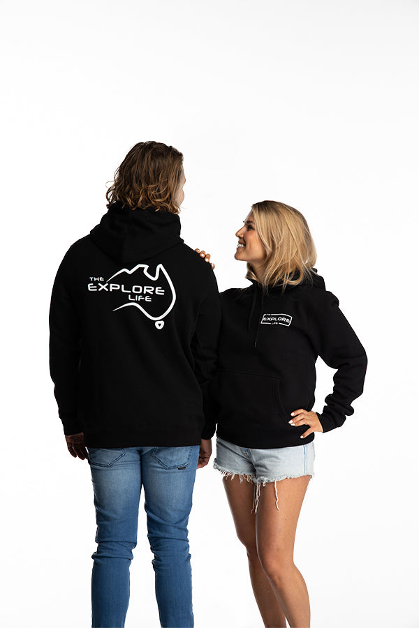 Explore Life Signature Hoodie - Black