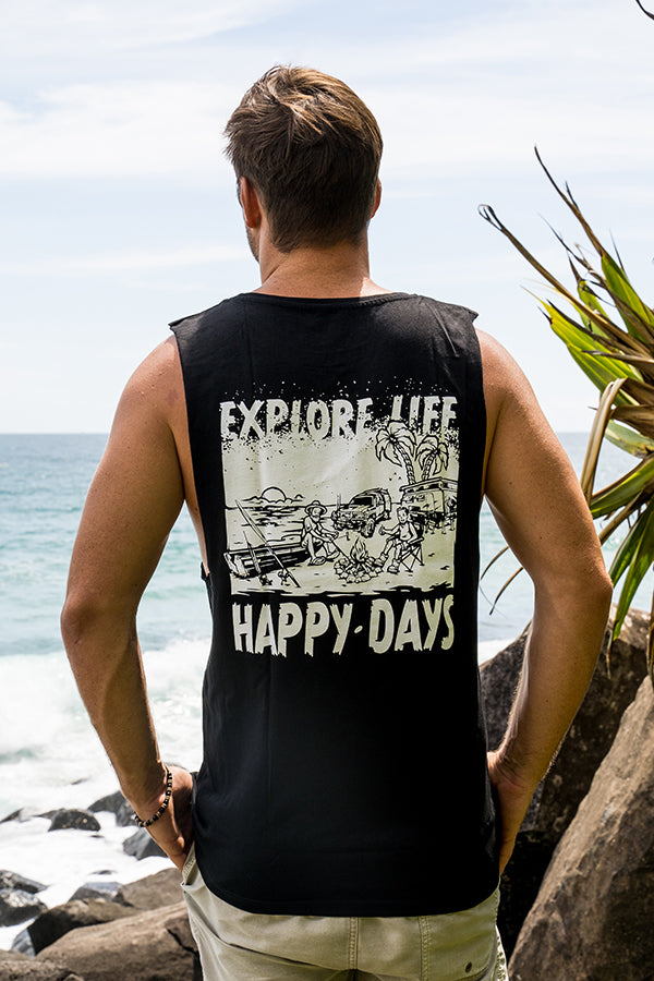 Happy Days Tank - Black