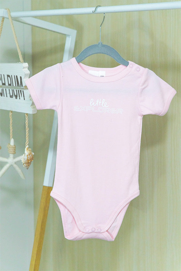 Little Explorer Onesie - PALE PINK
