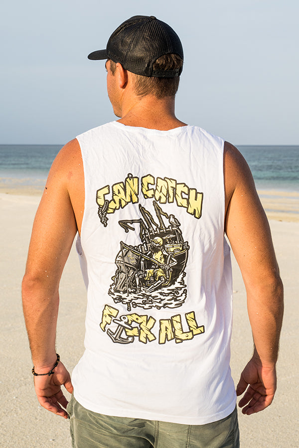 Can Catch F All Tank - White