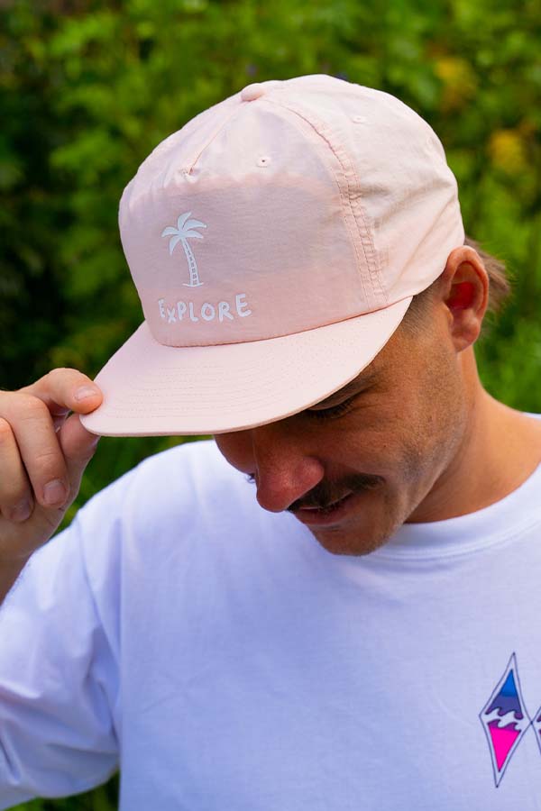 Explore Palm Surf Cap - Pale Pink