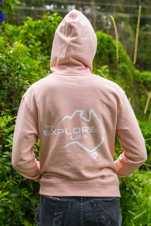 Explore Life Women's Hoodie - Pale Pink