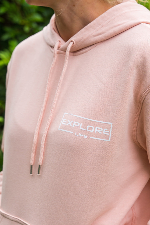 Explore Life Women's Hoodie - Pale Pink