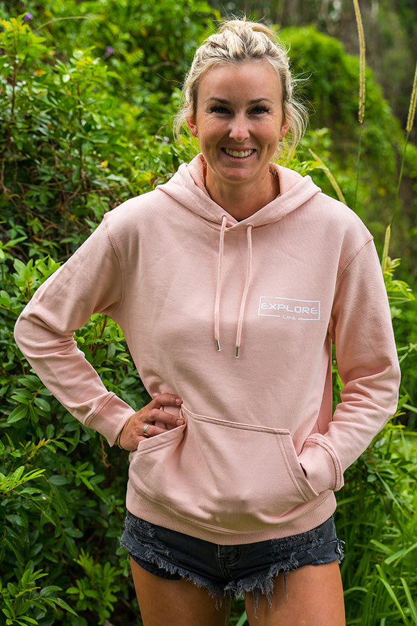 Explore Life Women's Hoodie - Pale Pink