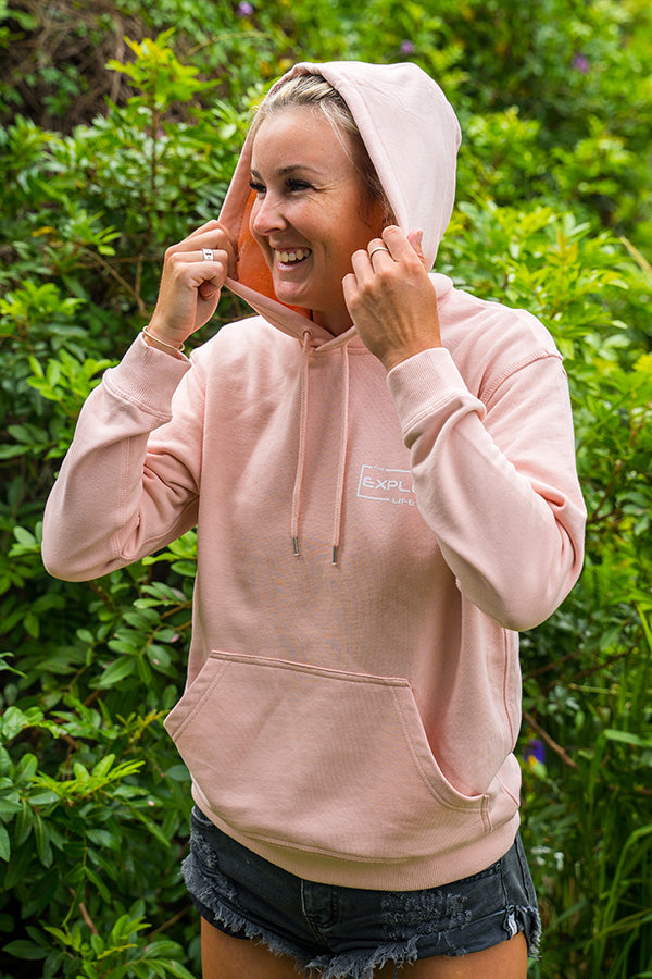 Explore Life Women's Hoodie - Pale Pink
