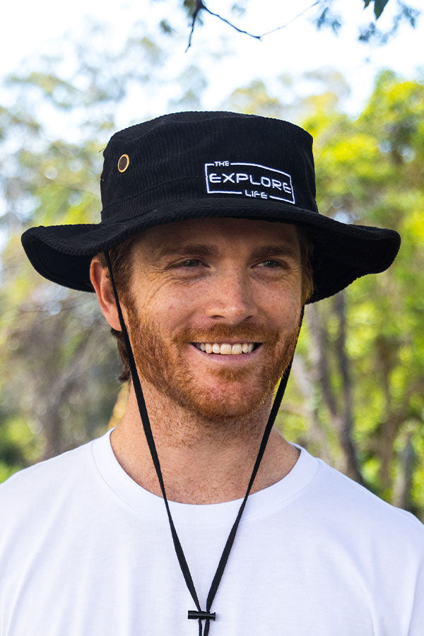 Explore Life Bucket Hat Black The Explore Life