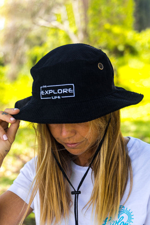 Explore Life Bucket Hat - Black