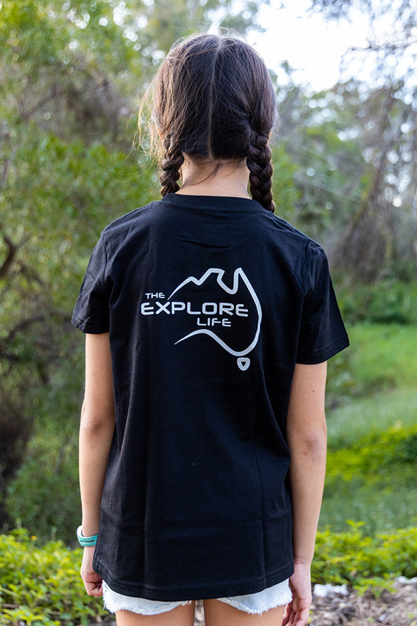 Kids / Youth Explore Life Tee - Black