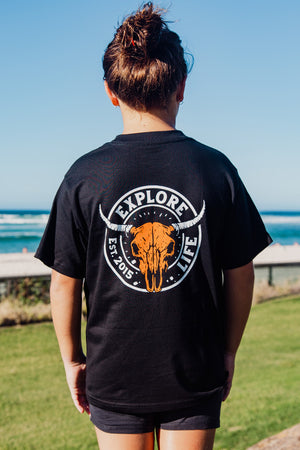 Kids Bull Territory Classic Tee - Black