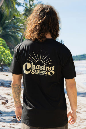 Chasing Sunset Logo Tee - Black
