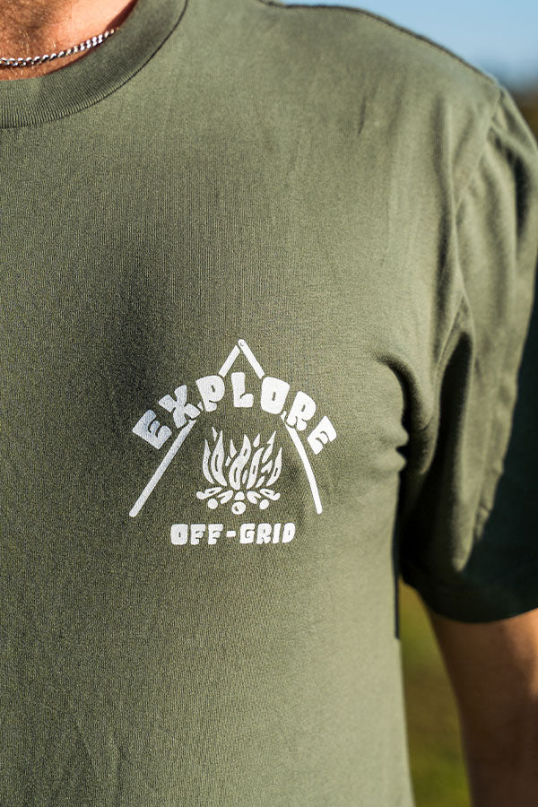 Life's Better Off Grid Tee - Cyprus