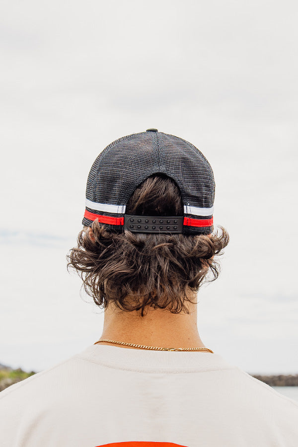 Explore Catch & Release Trucker Hat - Black/Red/White