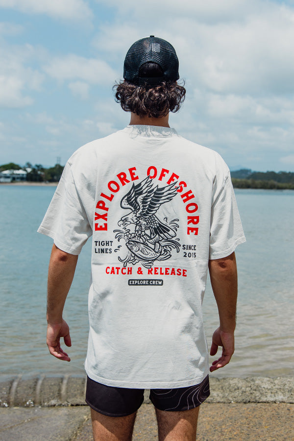 Catch & Release Heavy Tee - Bone