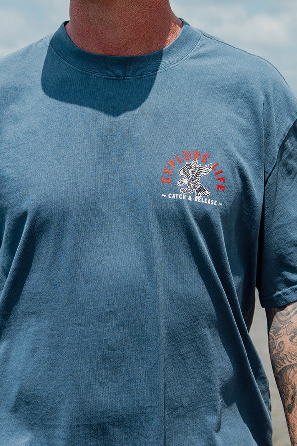 Catch & Release Heavy Tee - Indigo
