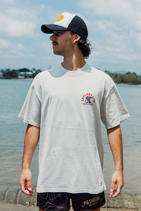 Catch & Release Heavy Tee - Bone