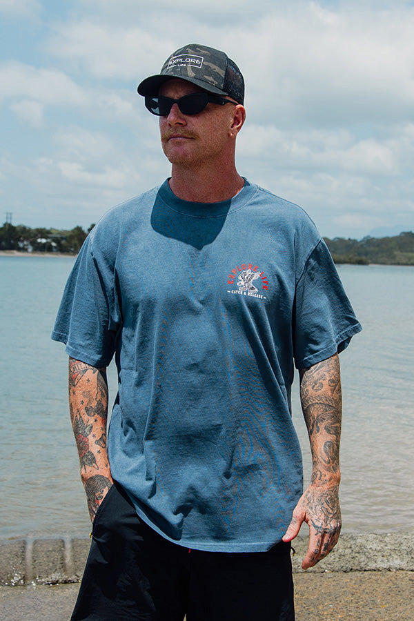Catch & Release Heavy Tee - Indigo