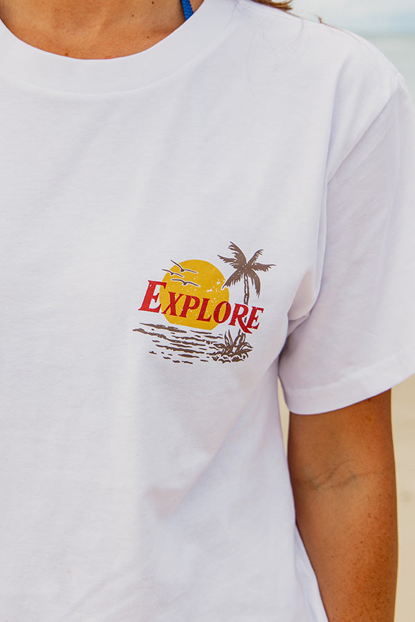 Womens Coast to Country Martina Tee - White