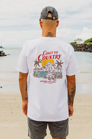 Coast to Country - Classic Tee - White