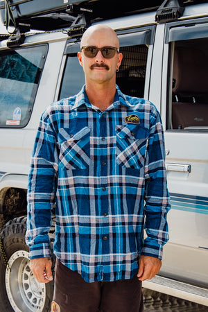 Explore Life Flannel Shirts - Denim