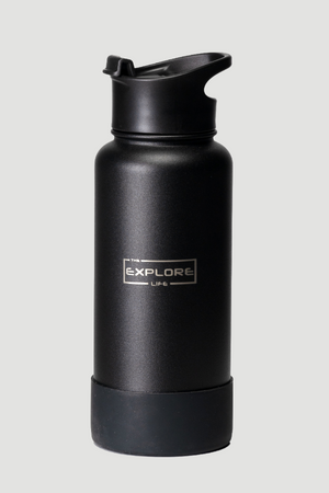 EXPLORE LIFE DRINK BOTTLE - BLACK