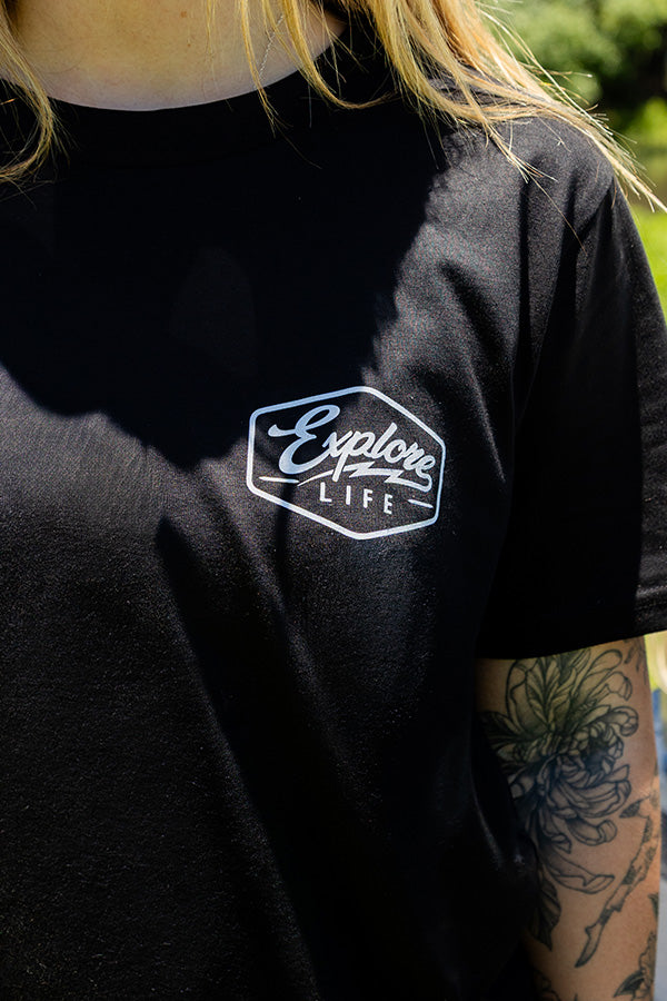 Womens Established Classic Tee - Black