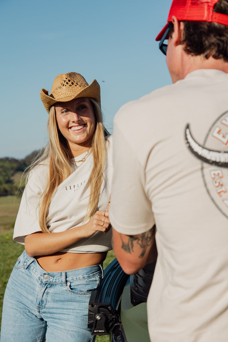 Explore Life Premium Tee - Bone