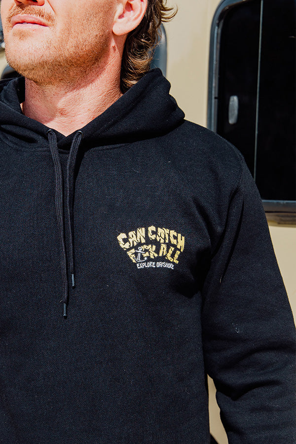 Explore Life Can Catch F* All Hoodie - Black