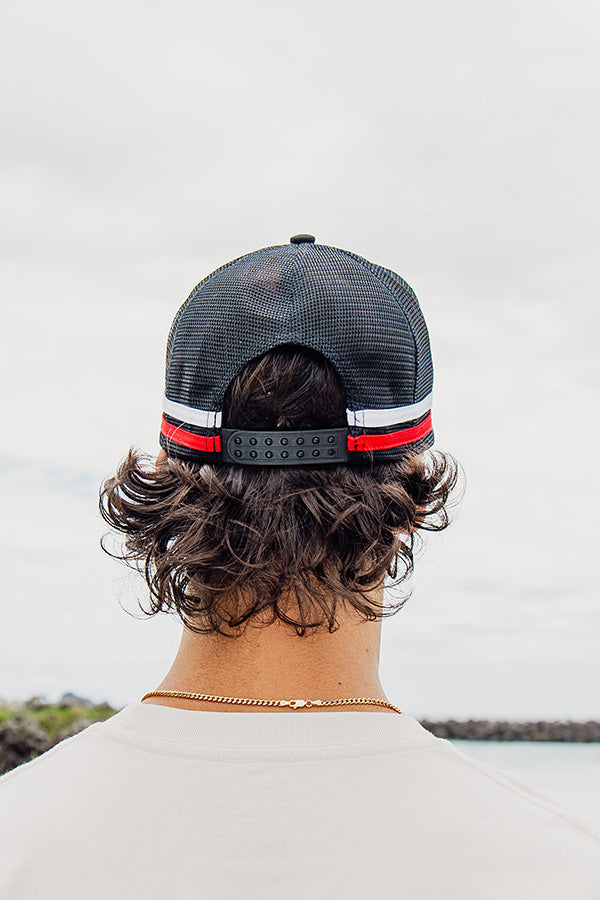 Explore Frothin Trucker Hat - Black/Red/White