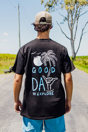 Good Day to Explore - Classic Tee - Black