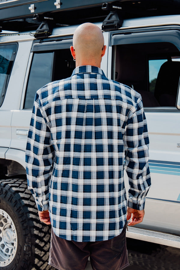 Explore Life Flannel Shirts - Indigo