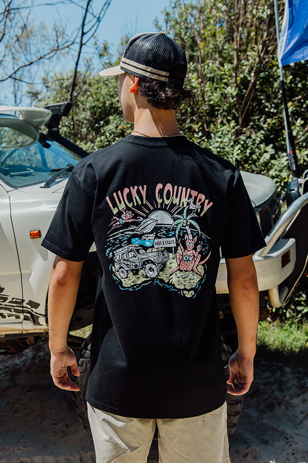 Lucky Country - Classic Tee - Black