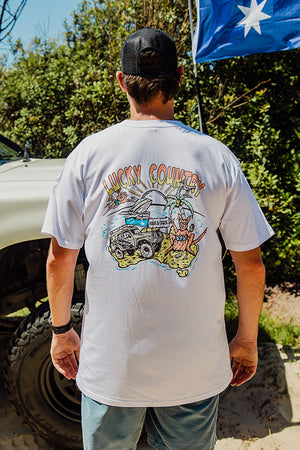 Lucky Country - Classic Tee - White